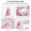 Silicone Clear Head For DIY Manicure Nail Mold Stamping Template French Nail Art Stamper With A Nail Scraper