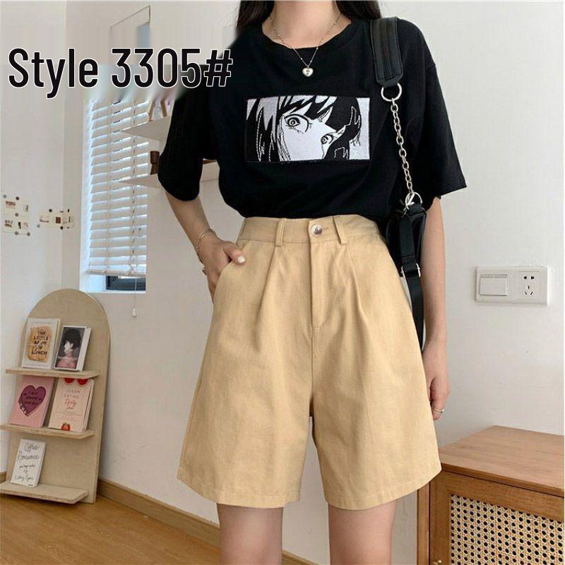 Plus Size Women s Loose Wide-Leg Capris - Summer 2026 Korean Style Mid-Length Casual Shorts 3XL