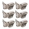 3 Sets Hinges for Office 2Stage Hydraulic NickelPlated 4Hole Large Bend A2202C