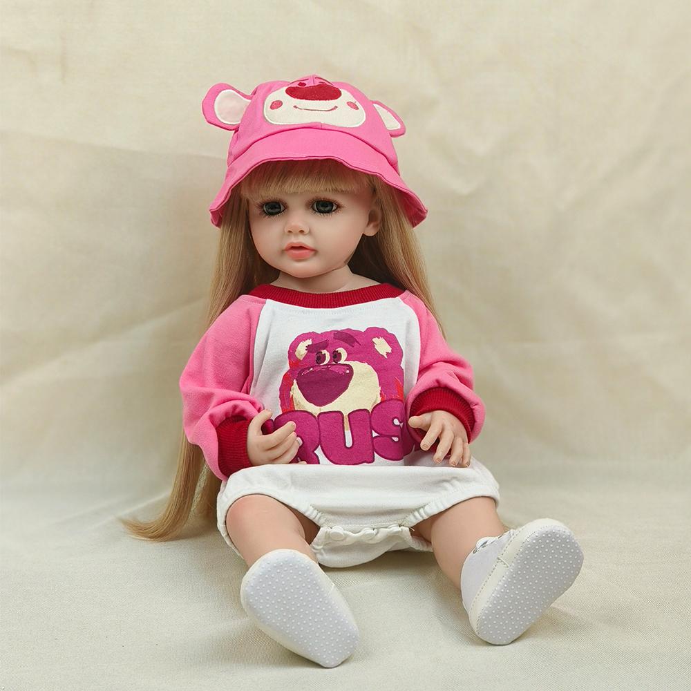 

55 см водонепроницаемые искусственные детские игрушки, полный клей, могут входить в воду, имитация воды, игрушки для маленьких девочек, куклы Reborn Baby