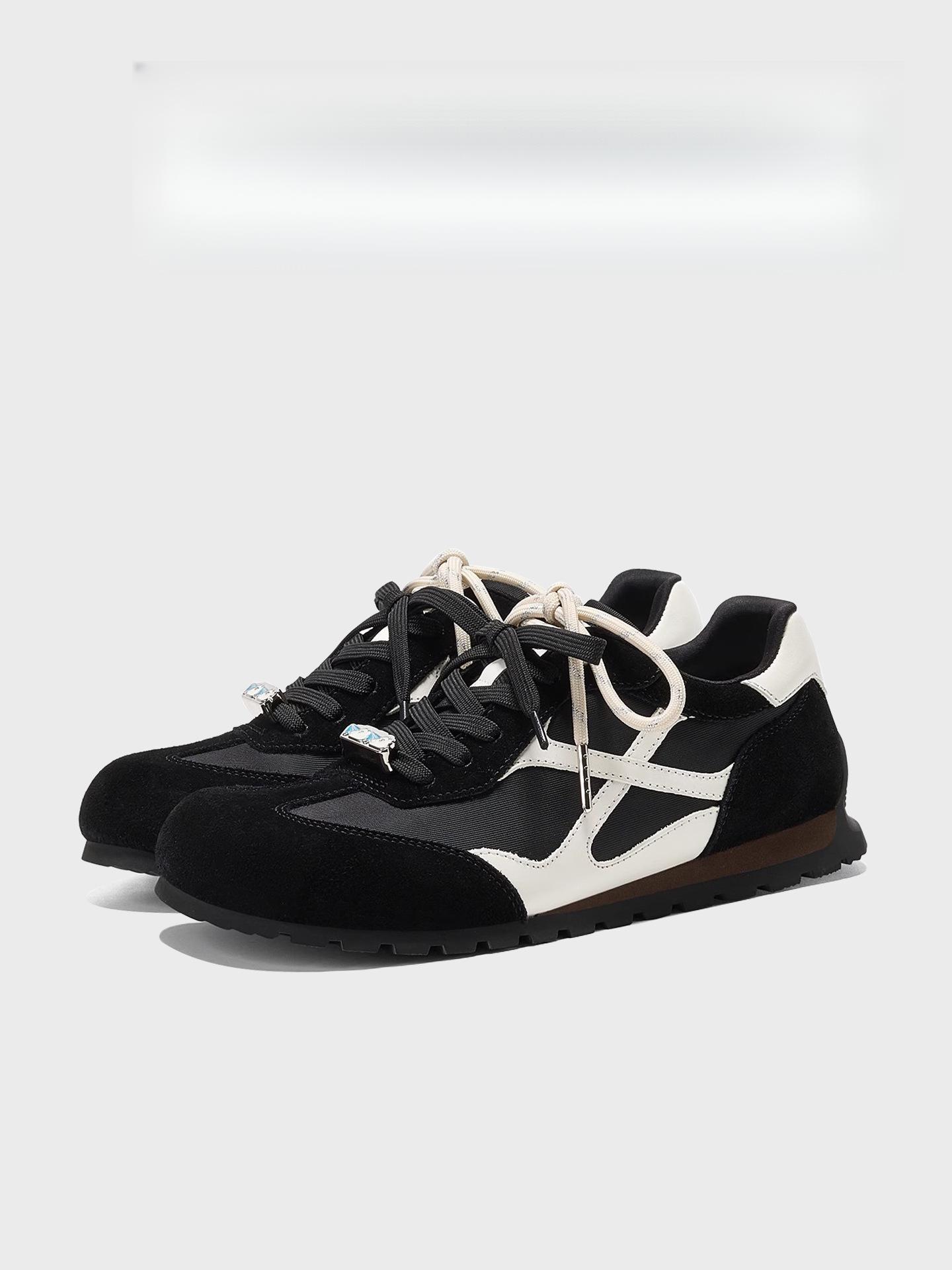 

Zhang Jingyi Style: GGCC Grotesque Planet Retro Color Block German Trainer Women s Shoes, Autumn 2025 Collection 36