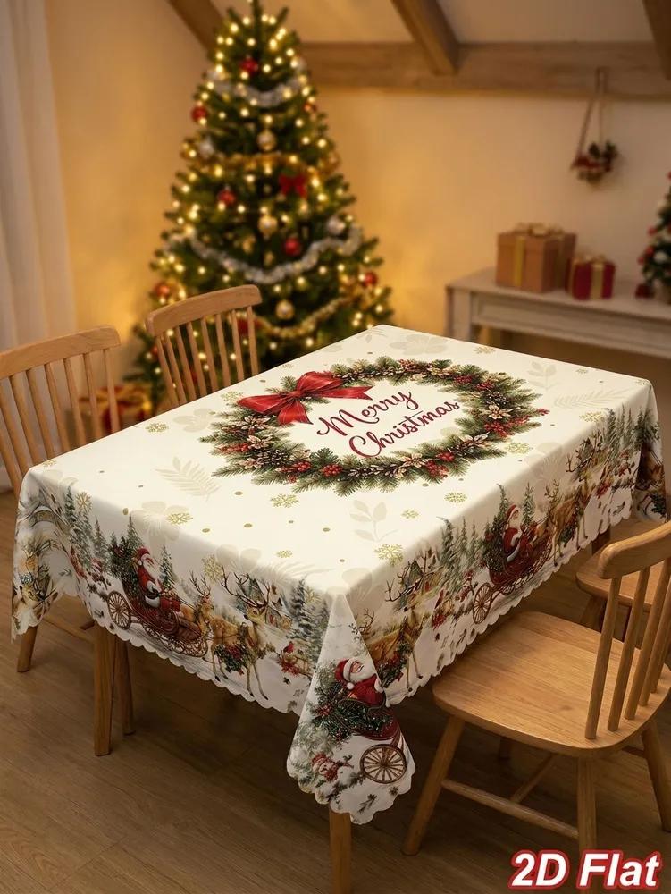Tablecloth 140x180 cm polyester fiber anti-slip coating multicolored