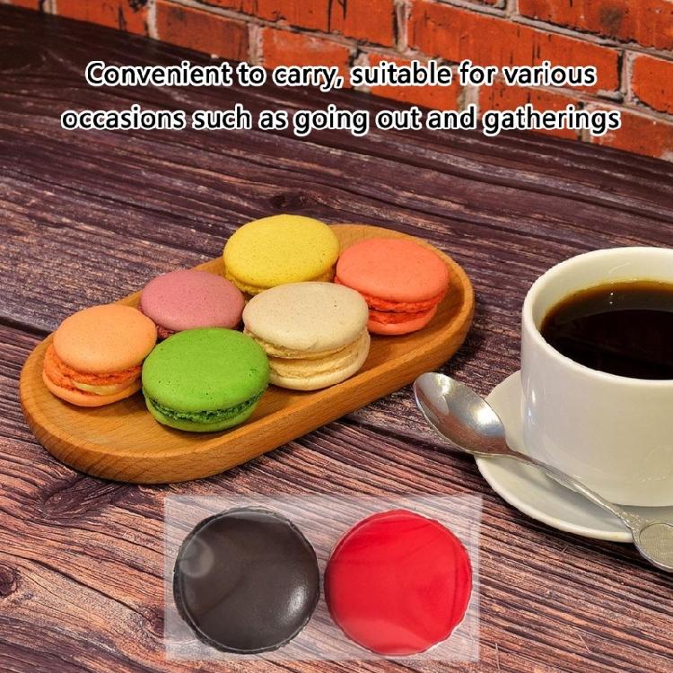 50 Stück Transparente Gebäckschachteln Elegante Dessert-Präsentationsbox Lebensmittelechter Kunststoff Macaron-Display-Verpackungsbox