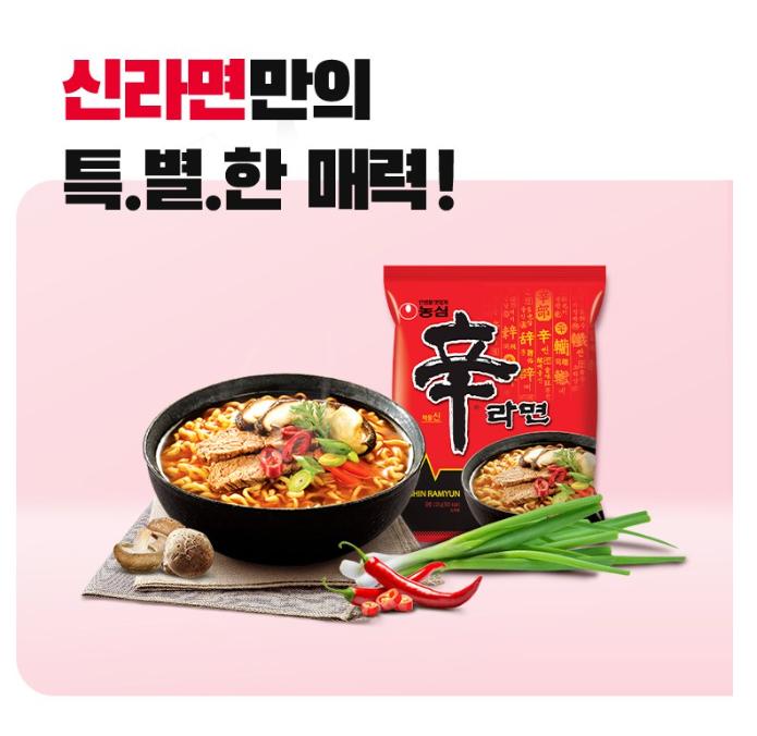Shin Ramyun Spicy Korean Instant Noodles 120g x 5 Packs – Best Seller