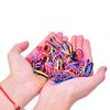 500Pcs Baby Kids Hair Accessories Disposable Rubber Band Hair Ties Womens Girls