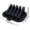 Quick Drain Silicone Soap Holder 5 Groove Non Slip Soap Tray for Shower Bathroom Travel Camping Portable Use