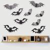 12pcs PVC Bat Wall Sticker Realistic Spooky Bat Decal 3D Bats Sticker  Halloween