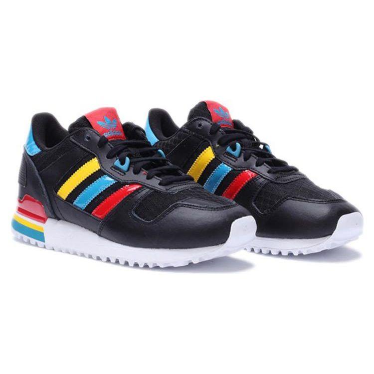 Adidas Originals ZX 700 Comfortable Shock Absorbing Durable Low Top Running Shoes Women sneaker Black BA9311
