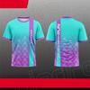T-shirt Stampata 3D con Fantasia Geometrica alla Moda Estate Sport all'Aperto Corsa Allenamento T-shirt Asciugatura Rapida T-shirt da Tuta Street