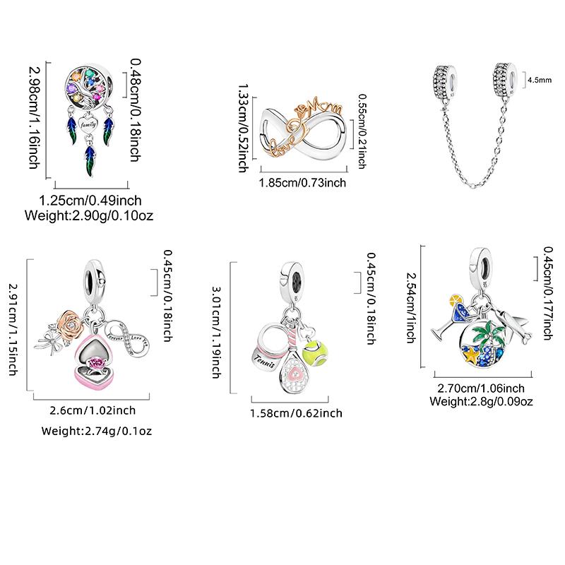 Copper Rose Unlimited Butterfly Charms Beads Fit Original Pan Bracelet Bangle Diy Jewelry For Women Gifts