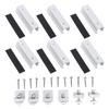 Solar Panel Mounting Bracket Kits Aluminum Alloy Flat Roof Solar Panel Mounting Brackets End Clamps
