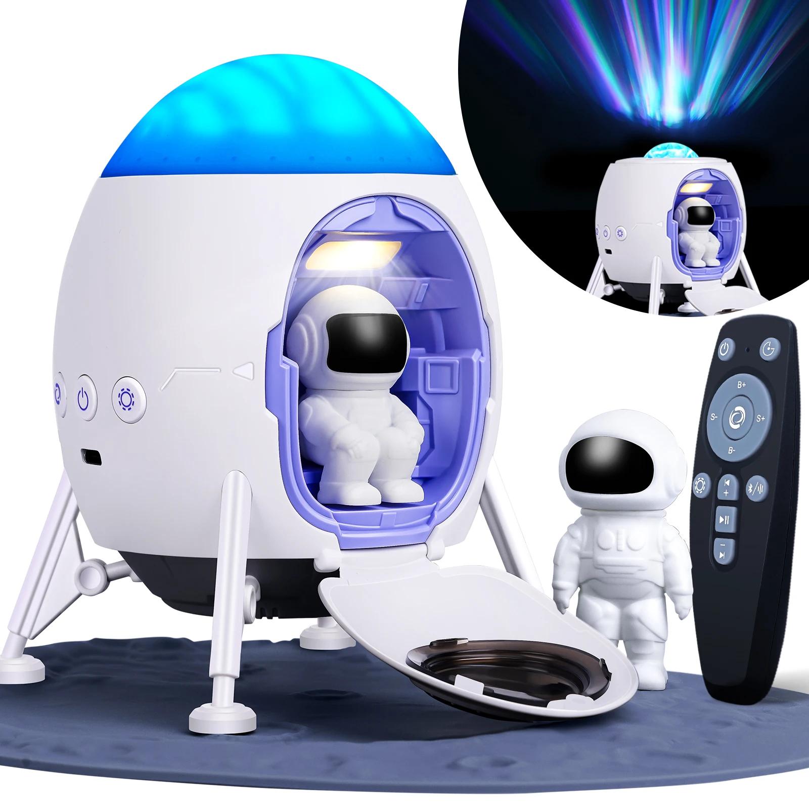 

Astronaut Galaxy Projector, Kids Projector Night Light with BT Speaker, Colorful LED Light Galaxy Lamp, for Bedroom, Room Decor белый