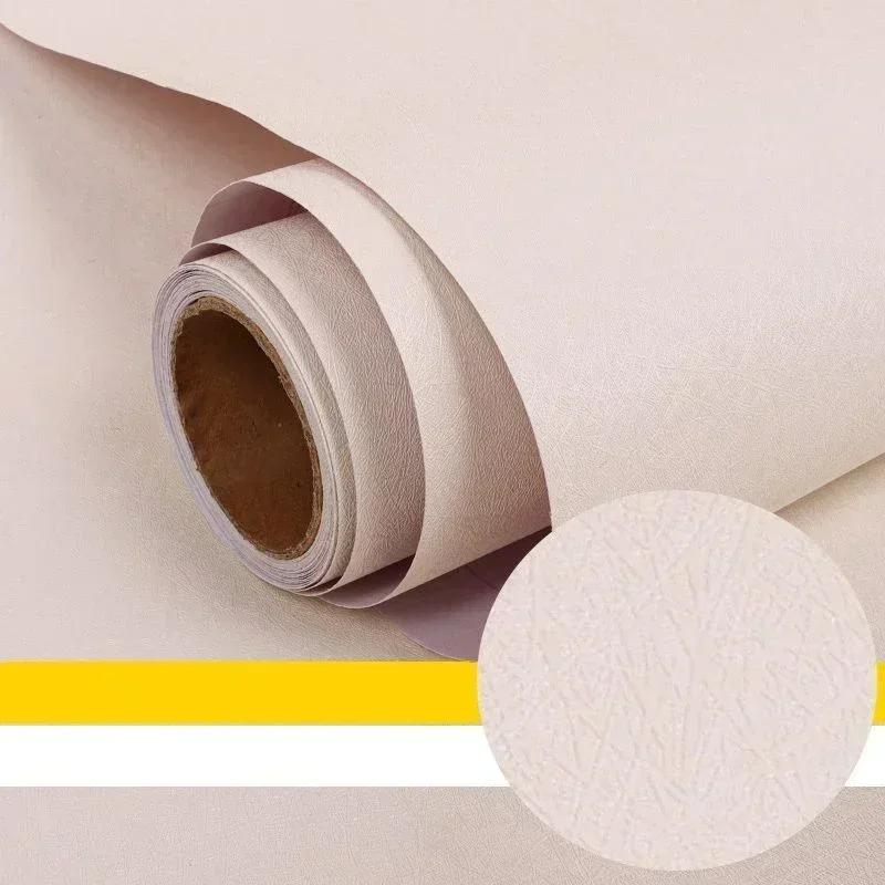 Solid Color Self-Adhesive Macaron Wallpapers Furnitures Cabinet Renovation Sticker Bedroom Vinyl Film DIY Living Room Home Decor