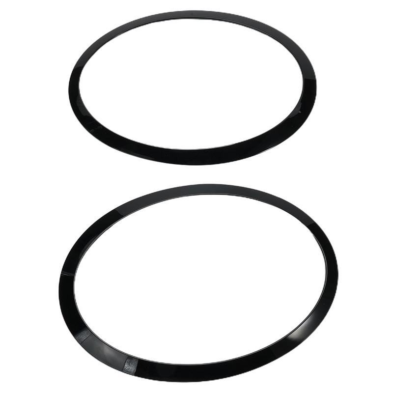 2 Stück Schwarze Scheinwerfer-Zierringe Blendenabdeckung LINKS+RECHTS Für MINI Für COOPER F55 F56 F57 51712355798 Zubehör Für Das Auto