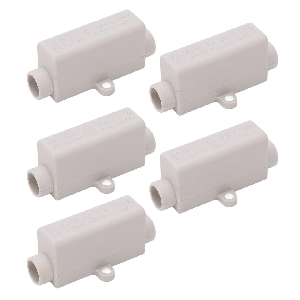 5Pcs 100A 1000V High Power Wire Cable Connector 2.5‑16mm² Electrical Wiring Junction Box Terminal Block