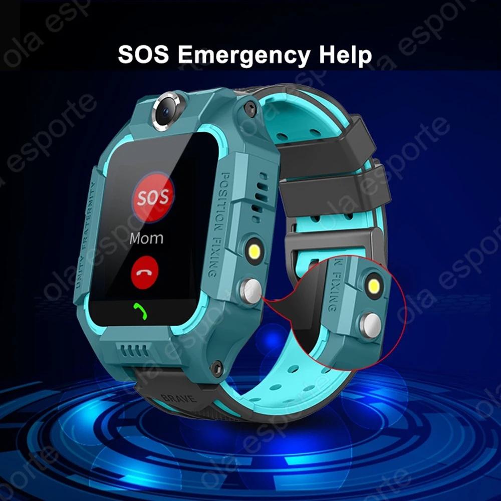 Kids Smart Watch 2G SOS GPS Location Sim Card Call Smartwatch HD Camera Waterproof Watch Gift For Ios Android Children Gifts New
