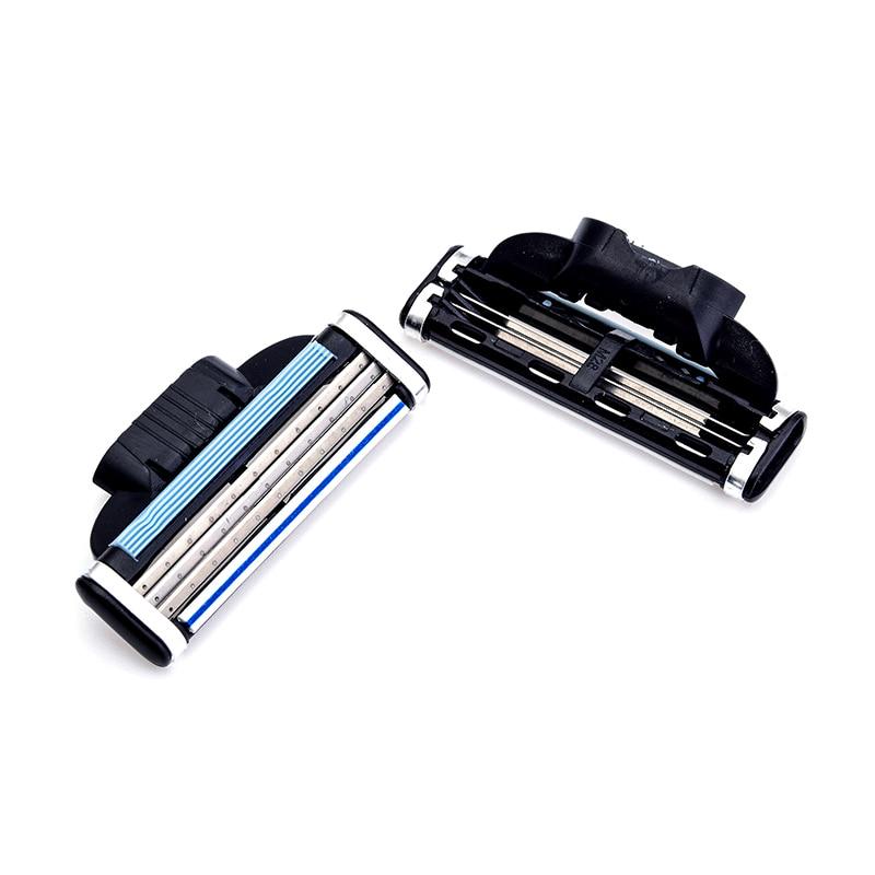 8Pcs/pack Men's Shaving Razor Blades for Men 3layers Blade Shaving Cassette