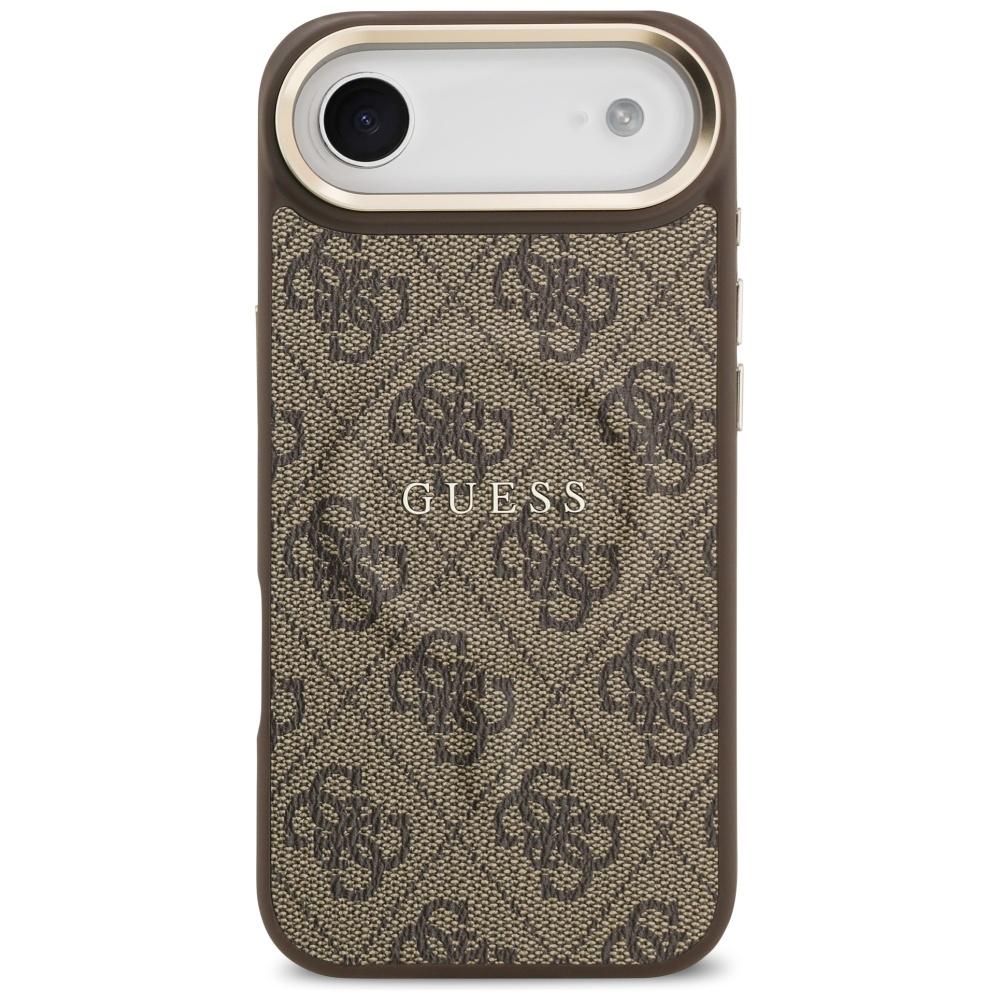 Coque Guess 4G PU Logo Classique MagSafe pour iPhone Air Marron