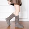 Dicke Sohle hohe Ärmel Schneestiefel für Damen Winter Neu Fleece Warm und High-End Mode Nordost Baumwollstiefel für Damen