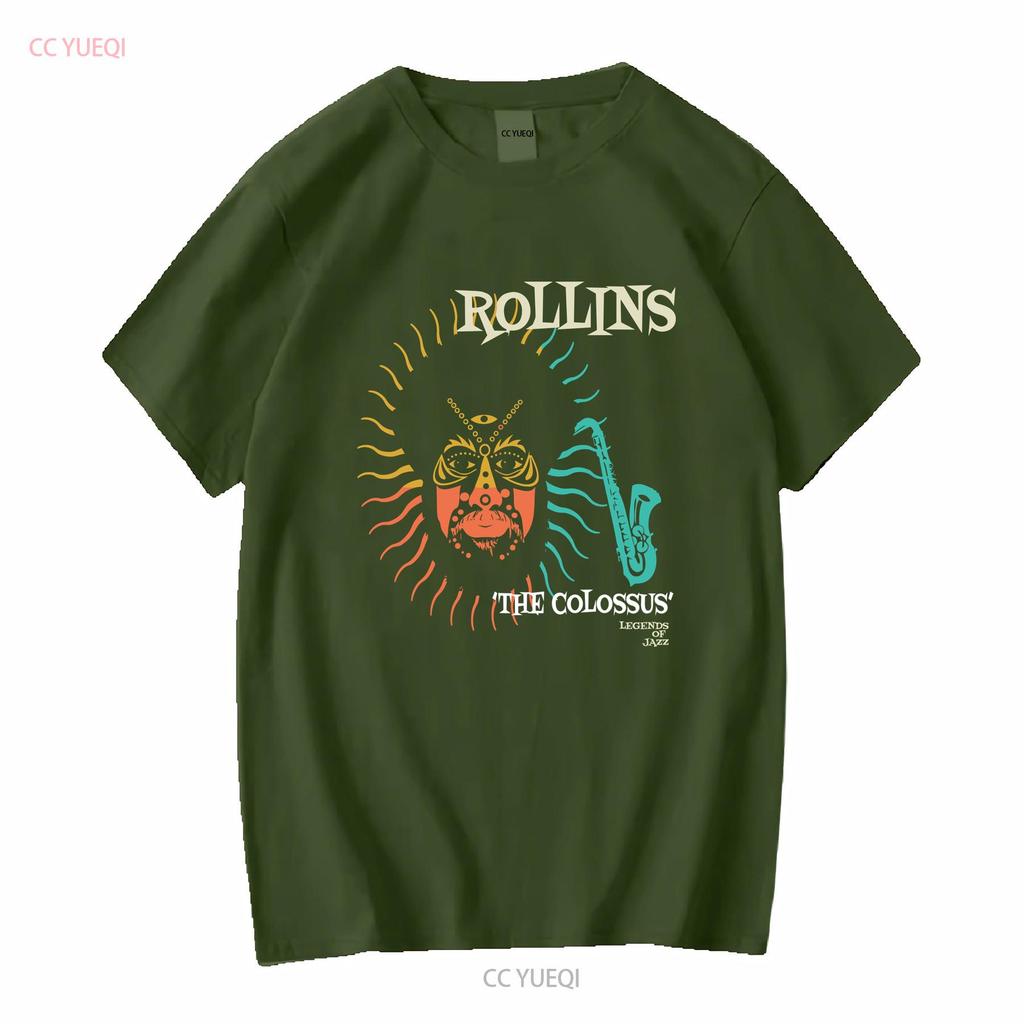 Sonny Rollins Jazz Oofficiell T-shirt långa eller korta ärmar vintage Tvättade designkläder Vardaglig grafisk Snygg streetwear