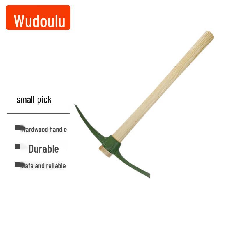 Wudoulu Wooden Handle Engineer Shovel Pickaxe