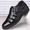 2025 new men's sandals leather hole shoes beach shoes casual soft-soled shoes hollow breathable leather sandals
