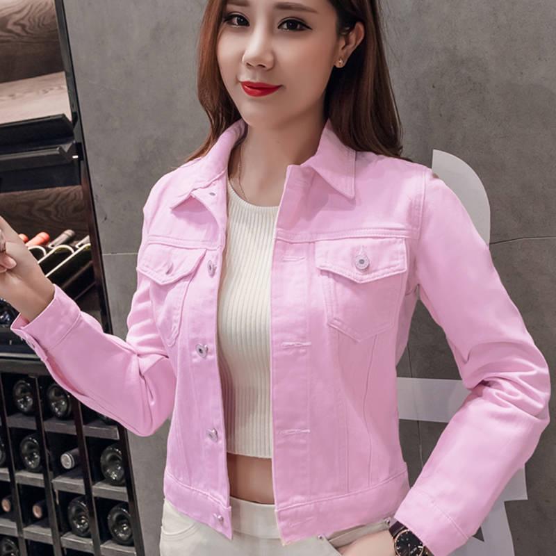 Fashion Slim Women Denim Jacket Female Loose Cowboy Coat 2019 Autumn Cool Pockets Girl Jean Outwear