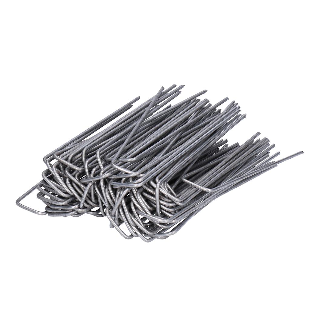 50PCS Landscape Pins U Shaped Turf Pin Ground Staple for Securing Fences Ground Cover