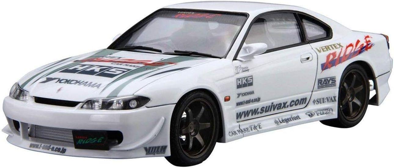 

AOSHIMA Тюнингованная автомобильная серия Nissan VERTEX S15 Silvia 1999 Пластиковая модель 1/24 № 8