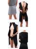Men's Hooded Sleeveless Thin Silk Bathrobe, European Style, Six Colors Available, Does Not Include Underwear