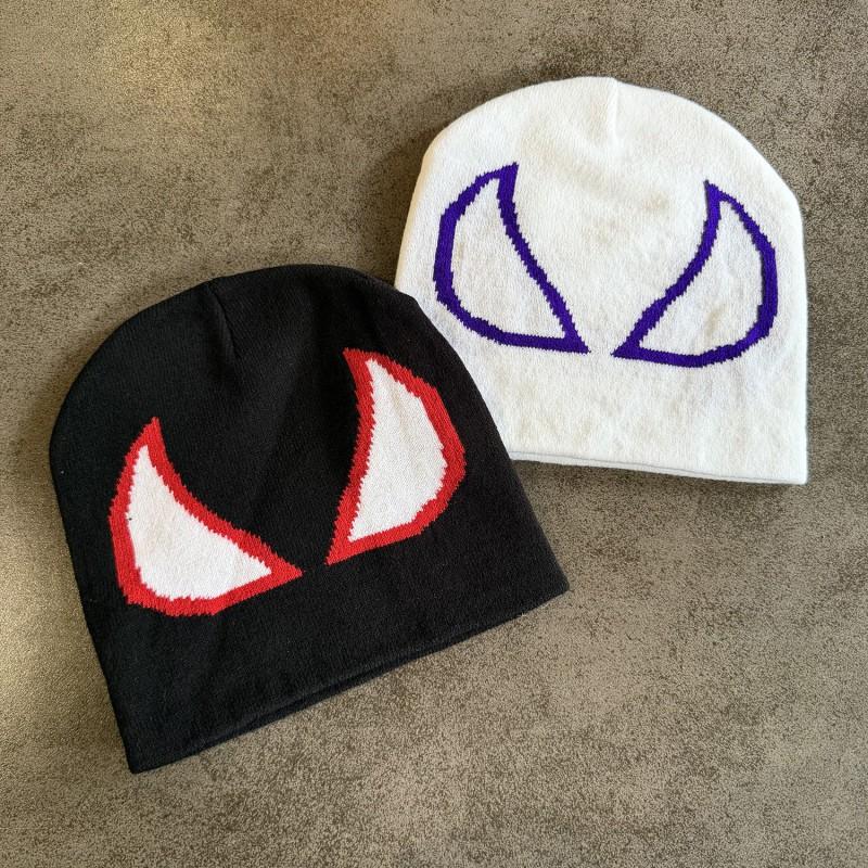 Eyes Knit Beanie Unisex Streetwear Winter Warm Hat