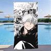 J-Jujutsu K-Kaisen Gojo Satoru Anime Beach Towel Quick Dry Soft Skin Friendly for Gym Sports Swimming Pool Camping Gift