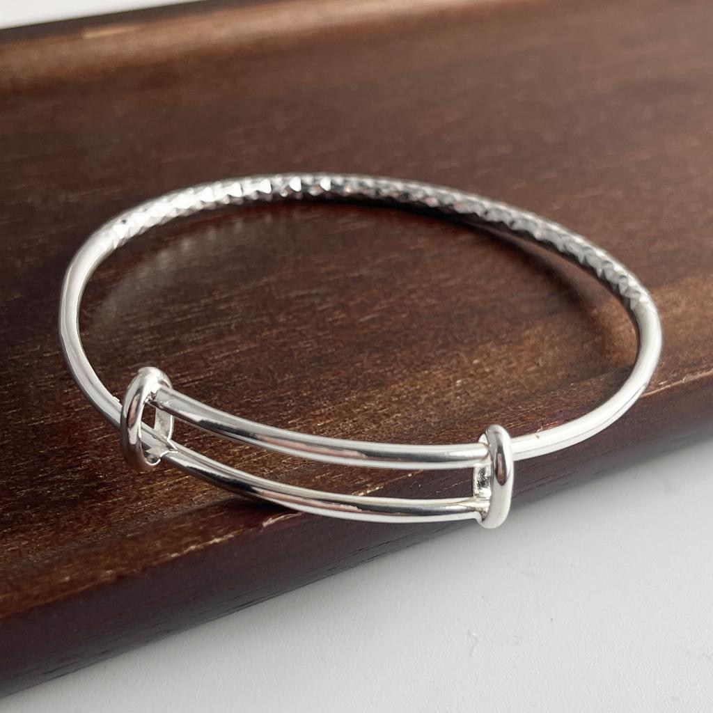 Xiaomi 100% Solid 925 Sterling Silver Retro Bracelet for Women Men Vintage Handmade Simple Sparckling Narrow Bracelet Birthday Gift