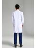Men's Long/Short Sleeve White Lab Coat for Doctors and Dentists