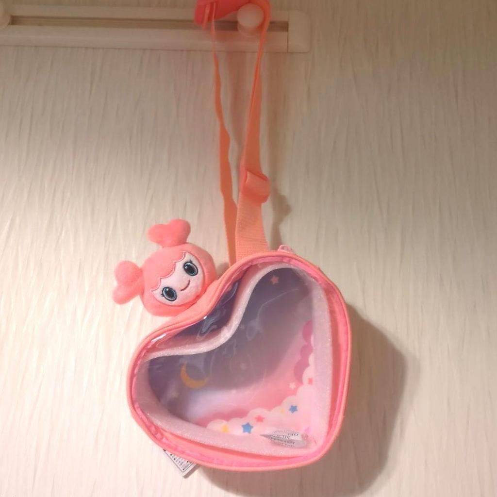 [USED] TWICE Momo LOVELYS Heart Pouch Pink