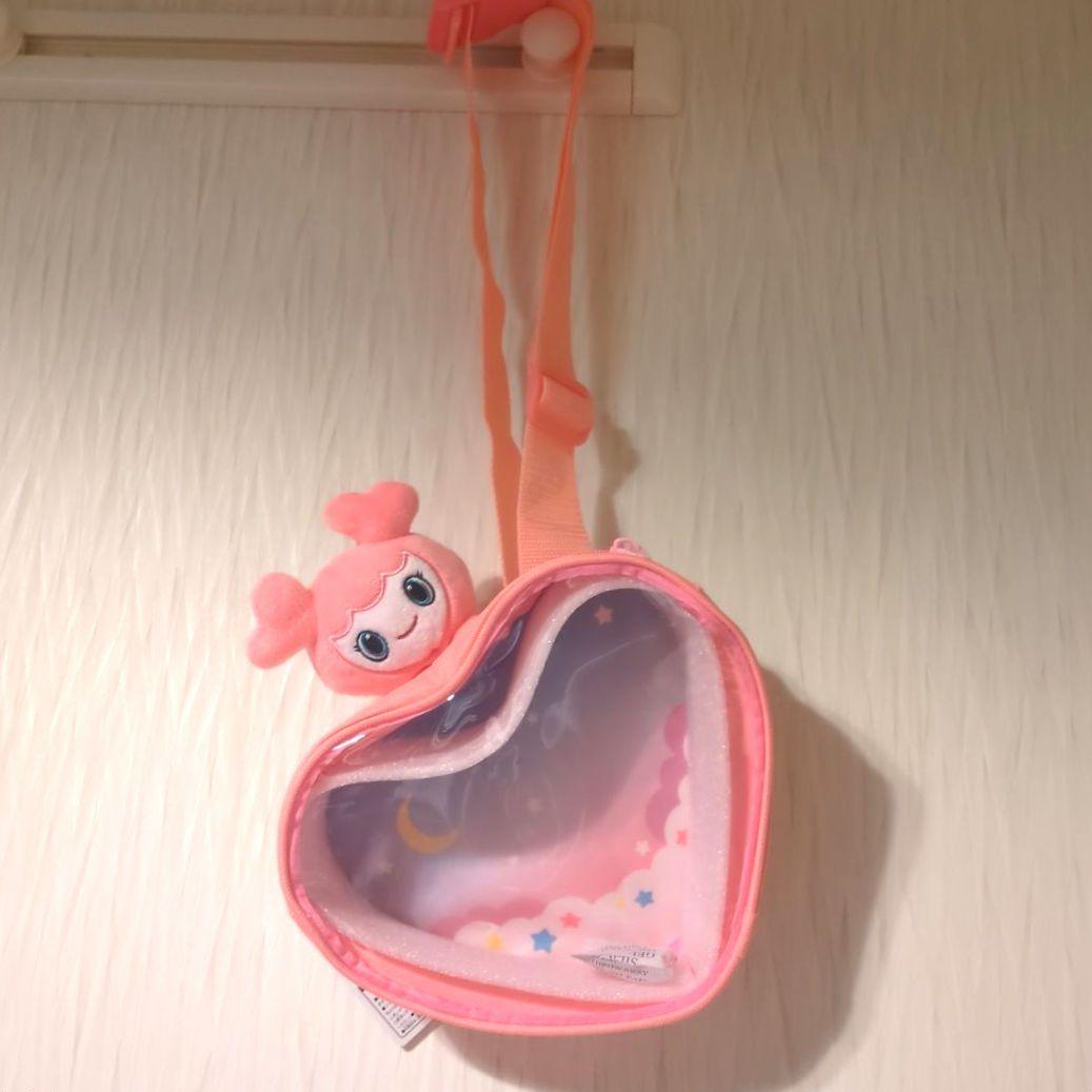 

[USED] TWICE Momo LOVELYS Heart Pouch Pink