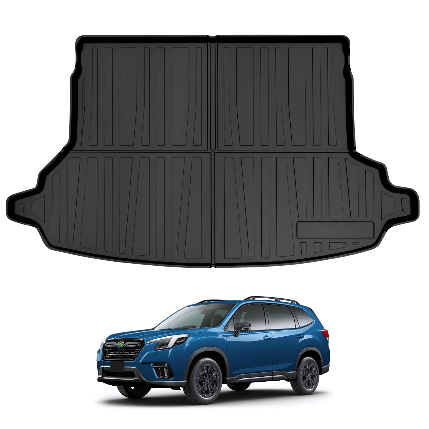 

CARVANTA Black Cargo Mat for Subaru Forester SK Series Made of 3D Molded Trunk Mat with High Waterproof and Stain Easy Custom Interior and Protective чёрный