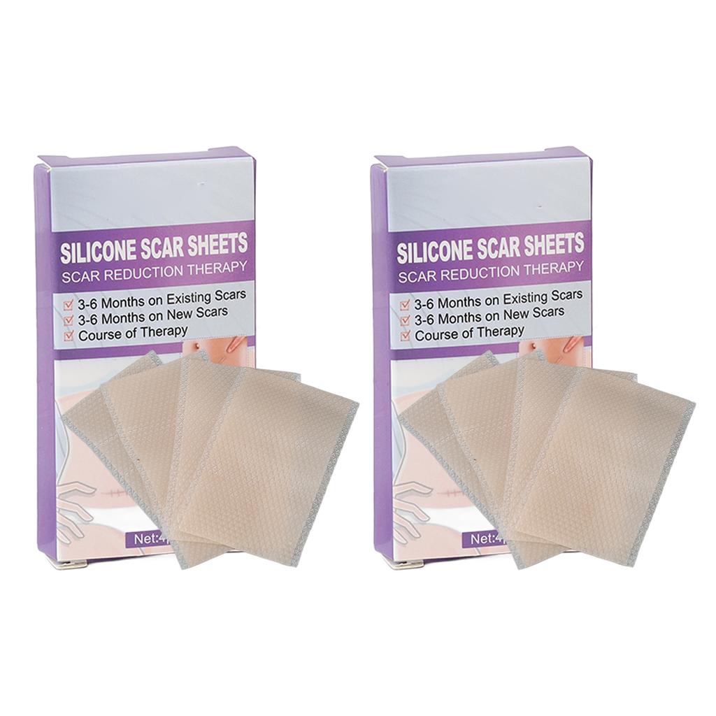 8pcs Silicone Scar Removal Sheets Gentle Healing Lightening Scars Body Care for Surgery Burn Scars
