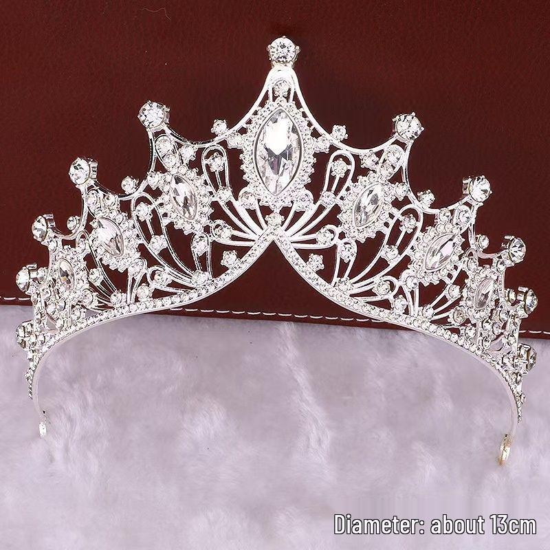 Children's Crystal Crown Headband: Elegant Princess Performance Hairpiece for Girls