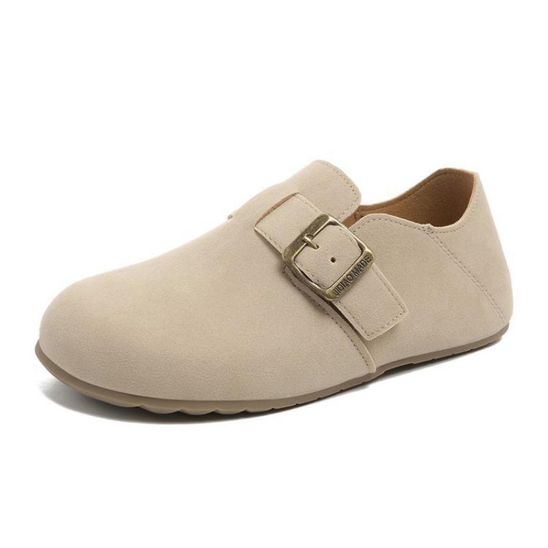 

Ретро хаки пряжка новая маленькая модная женская обувь женская повседневная ленивая обувь 40