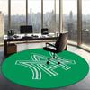 Atlético Nacional (14) Runder Büroteppich Dekorativer Bodenteppich für Büro Schlafzimmer Wohnzimmer und Wohnbereich