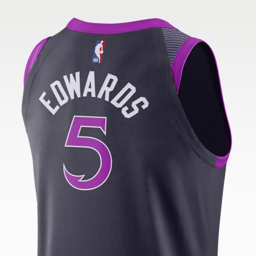 Nike Dri-FIT ADV FW25 Anthony Edwards Minnesota Timberwolves City Edition NBA 2025-26 V-Neck Sports Sleeveless Basketball Jersey Men tops HM6114-526