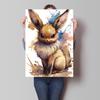 Watercolor Pokemon Decorative Paintings - Pikachu  Eevee Squirtle  Charmander  Bulbasaur Anime Art for Home Wall Decor
