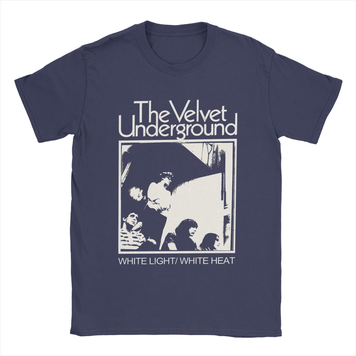 

The Velvet Underground Band T Shirt for Men 100% Cotton Novelty T-Shirt Round Neck Tees Short Sleeve Clothing Printed 3XL