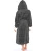Fashion Women Winter Plush Lengthened Shawl Bathrobe Cardigan Home Clothes Long Sleeved Robe Coat Pajamas