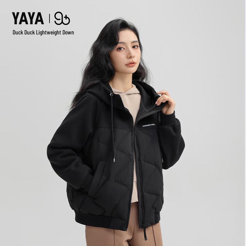 Ya Ya Women's 90+ Series Lightweight Hooded Short Down Jacket