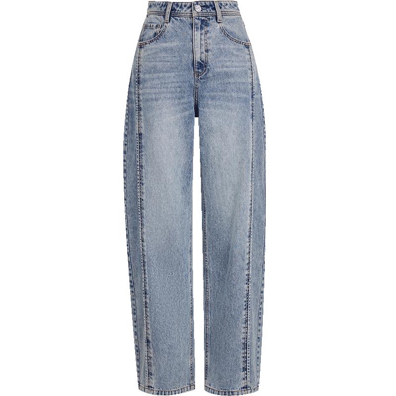 

Джинсы бананы с широкими штанинами и высокой посадкой из весенней коллекции 2025 года S