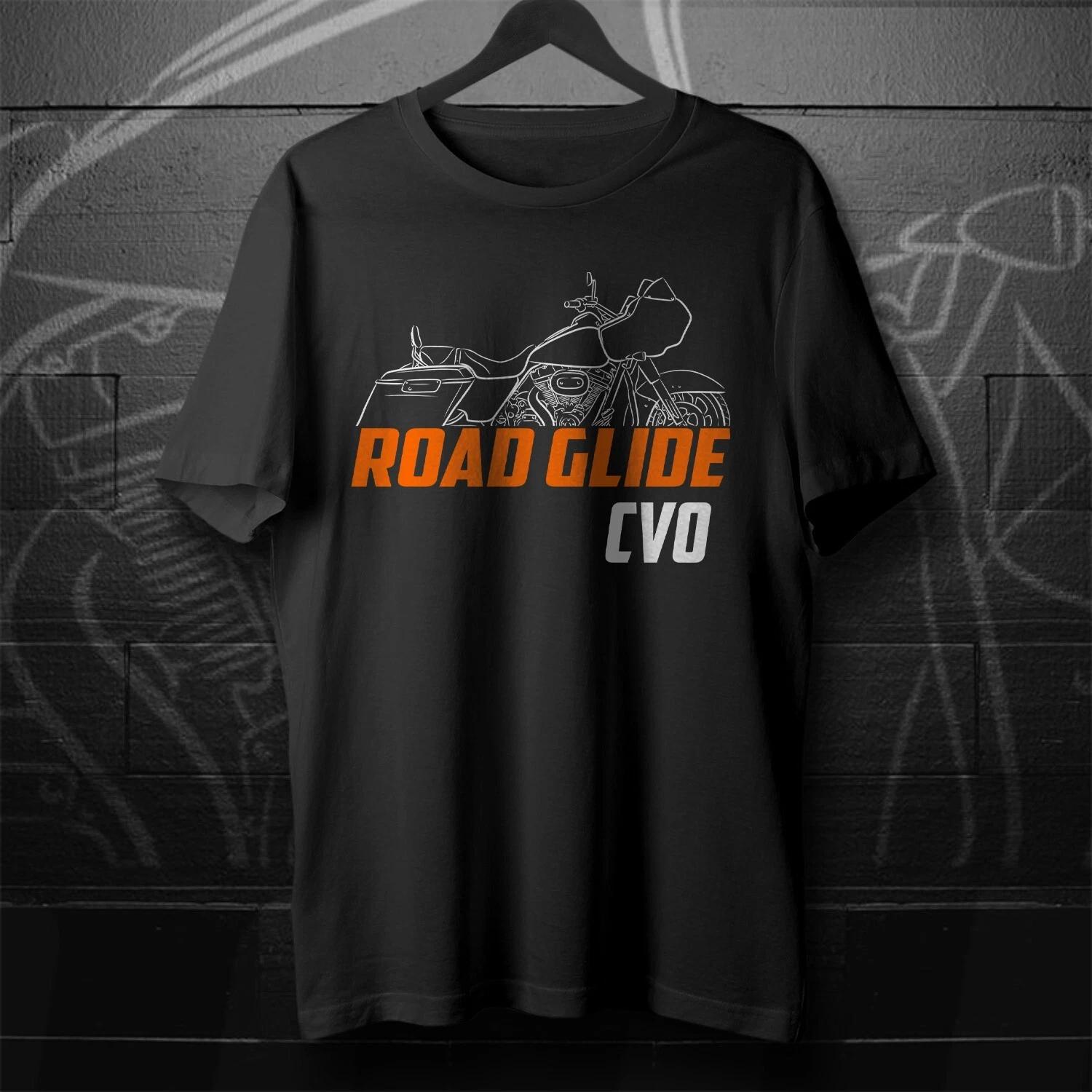 Black men s and women s T-shirt For Harley-Davidson CVO Road Glide FLTRSE 2009- Motorcycle S