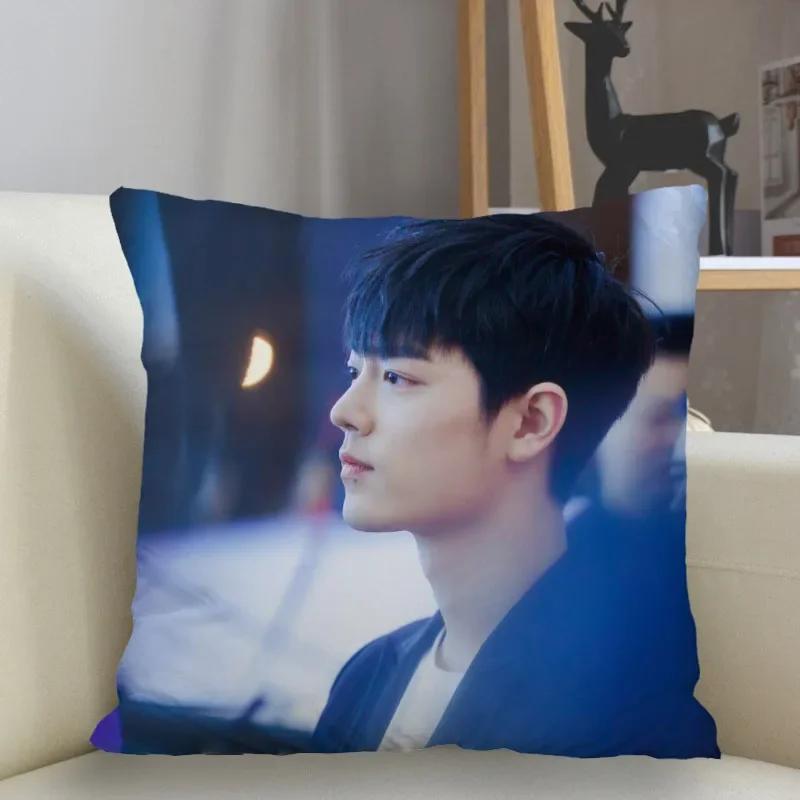 Musife Custom Sean Xiao Xiao Zhan Pillowcase Home Decoration 45*45Cm Zipper Square Pillowcase Throw Pillow Cover Drop Shipping