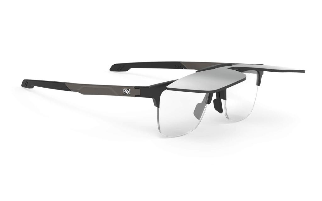 RUDY PROJECT Sports Sunglasses INKAS Flip-Up Half-Rim Black Matte Laser Black Shape A SP680906-0A00